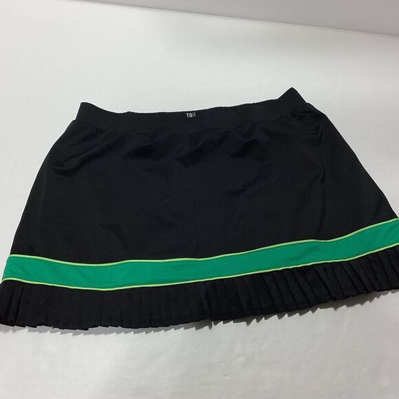Tail Tennis Skort Skirt Black Green Yellow Inner Liner Shorts L - Picture 3 of 10